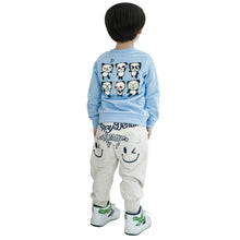 Kids Boys Girls Warm Pants Letter Printed Baby Casual Loose Leggings Elastic Trousers Clothing ILML