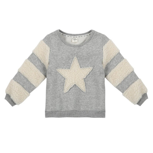 BOBORA Brand Kids Girls Boys Star Pattern Plush Pullover Cotton Personality Unisex Cute Sweater Clothes ILML