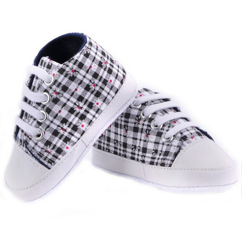 Baby Girls Boys Rainbow Star Canvas Shoes Soft First Walker Casual Toddler Shoe 9 Colors  ILML
