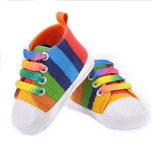 Baby Girls Boys Rainbow Star Canvas Shoes Soft First Walker Casual Toddler Shoe 9 Colors  ILML