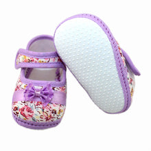 Baby Girls First Walkers Flowers Bow Toddler Shoes born Baby Shoes For 3-12 Months Soft Sole  ILML