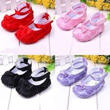 Baby Girls First Walkers Shoes Todder Shoes Infant Baby Girl Flower Soft Sole Shoes 6 Color 3-12Months ILML