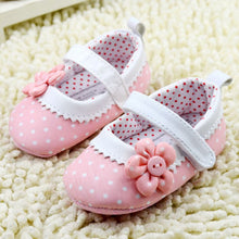 Baby Girlary Janes Shoes Infant Toddler Flower Dot Soft Sole Crib First Walkers  ILML