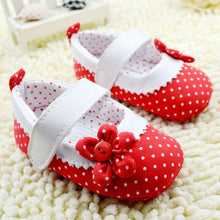 Baby Girlary Janes Shoes Infant Toddler Flower Dot Soft Sole Crib First Walkers  ILML