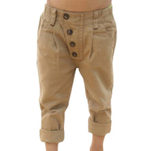 Baby Kids Boys Retro Clothes Khaki Casual Pants Straight Trousers 2-7Y Children Capris  ILML