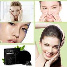 Bamboo Charcoal Handmade Soap Skin Care Treatment Natural Skin Whitening Blackhead Remover Acne Treatment Control Oil ILML