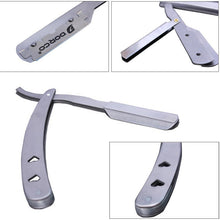 Barber Tool Straight Edge Razors Blade Stainless Steel Folding Shaving Knife ILML