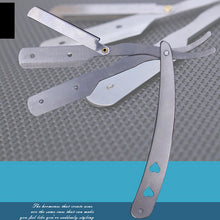 Barber Tool Straight Edge Razors Blade Stainless Steel Folding Shaving Knife ILML