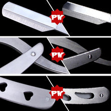 Barber Tool Straight Edge Razors Blade Stainless Steel Folding Shaving Knife ILML