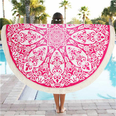 Beach Cover Up Bikini Women Scarf Hippie Tapestry Beach Mat Luxury Mala Bohemian Shawls Scarves Stoles ILML