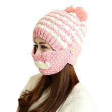 Beard Hat For Women One Hat Masks Beanies With Mouth Mask Wool Hat ILML