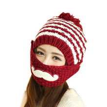 Beard Hat For Women One Hat Masks Beanies With Mouth Mask Wool Hat ILML