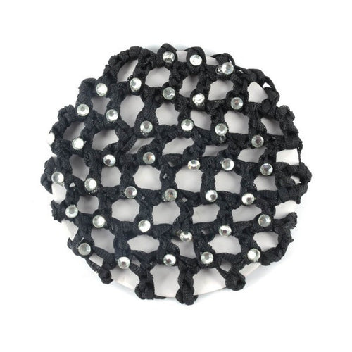 Best s Beautiful Bun Cover Snood Hair Net Ballet Dance Skating Crochet with Diamond ILML