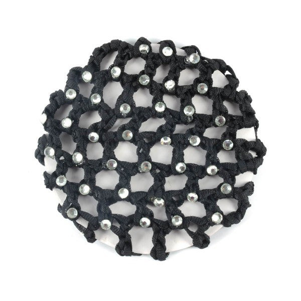 Best s Beautiful Bun Cover Snood Hair Net Ballet Dance Skating Crochet with Diamond ILML