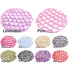 Best s Beautiful Bun Cover Snood Hair Net Ballet Dance Skating Crochet with Diamond ILML