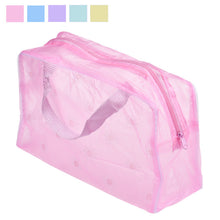 Best sold Portable Women Makeup Bag Zipper PVC solid Cosmetic Toiletry Storage Travel Wash Toothbrush Pouch Organizer Bags ILML