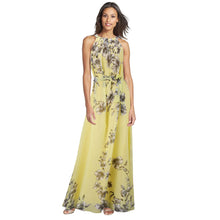 Big Size Flora Printing Maxi Dresses Long Chiffon Sundresses Women Style Girl Boheminan Dress Y4 ILML