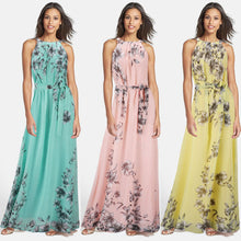 Big Size Flora Printing Maxi Dresses Long Chiffon Sundresses Women Style Girl Boheminan Dress Y4 ILML