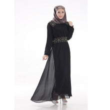 Boho Women Long Sleeve Maxi Dress Abaya Islamic Muslim Dresses PY3 ILML
