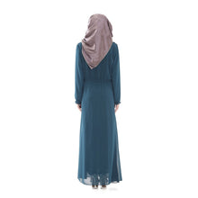 Boho Women Long Sleeve Maxi Dress Abaya Islamic Muslim Dresses PY3 ILML
