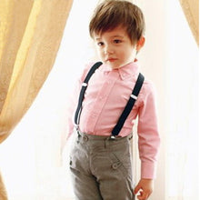 Boys Girls Kid Children Clip on Y Back Elastic Suspenders Slim Adjustable Braces Tirantes ILML