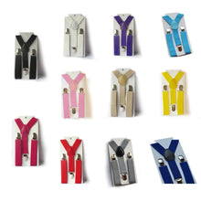 Boys Girls Kid Children Clip on Y Back Elastic Suspenders Slim Adjustable Braces Tirantes ILML