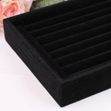 Bright Jewelry Showcase Velvet Earring Ring Display Tray Box Show Carrying Case  ILML