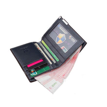 Business Men's wallet Leather Bifold Money Card Holder Wallet Coin Purse Clutch Pockets carteira masculina Bags ILML