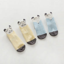 Cartoon born Cotton Fox Cat Printed Anti-slip Knee Socks Kids Baby Stockings 0-4Y Y2 ILML