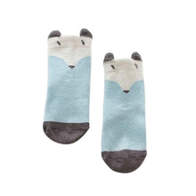 Cartoon born Cotton Fox Cat Printed Anti-slip Knee Socks Kids Baby Stockings 0-4Y Y2 ILML