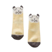 Cartoon born Cotton Fox Cat Printed Anti-slip Knee Socks Kids Baby Stockings 0-4Y Y2 ILML
