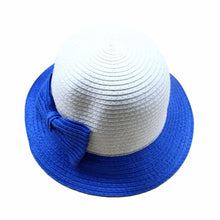 Casual Kids Girls Sun Hat Toddler Beach Bucket Hat Baby Girls Kids Bowknot Straw Caps 5 Sizes ILML
