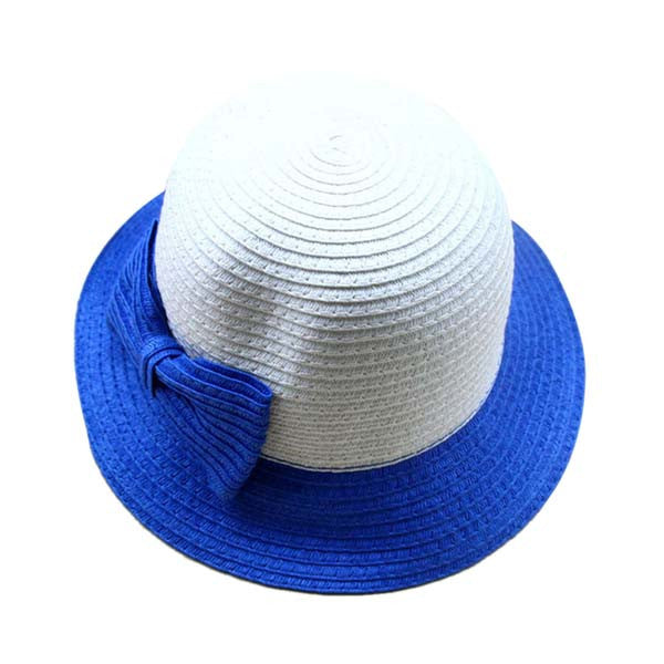 Casual Kids Girls Sun Hat Toddler Beach Bucket Hat Baby Girls Kids Bowknot Straw Caps 5 Sizes ILML