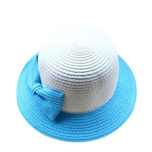 Casual Kids Girls Sun Hat Toddler Beach Bucket Hat Baby Girls Kids Bowknot Straw Caps 5 Sizes ILML
