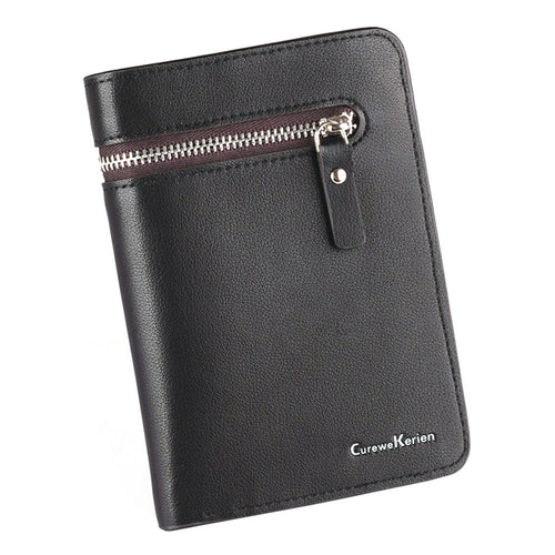Casual MIni Men Leather Card Cash Receipt Holder Organizer Wallet Purse Cards Holder ILML