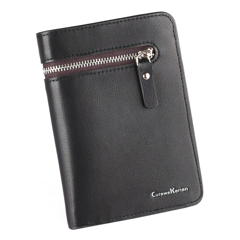 Casual MIni Men Leather Card Cash Receipt Holder Organizer Wallet Purse Cards Holder ILML