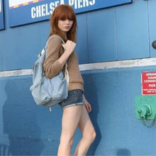Casual Retro Women backpack Denim Travel Backpack Bags School Backpacks for teenage girls Rucksack Mochila Mujeres ILML