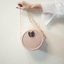 Casual Round rabbit ear Pattern Women Leather messenger bags crossbody Shoulder Bag hbags clutch Femme Bolsos ILML