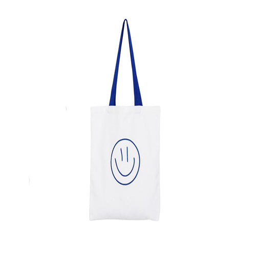 Casual Smile expression Women Bag Canvas Cloth women's hbags Shoulder Bag for girls messenger bags Clutch bolsa ILML