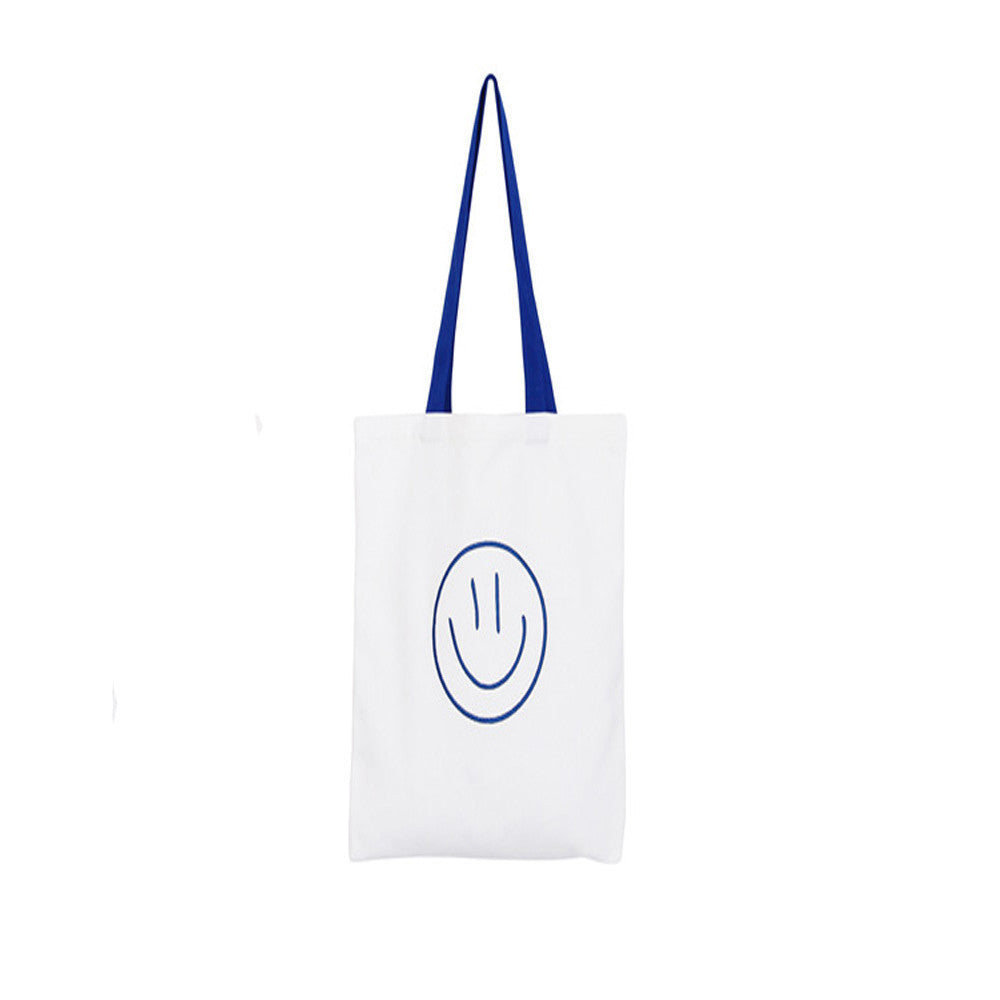 Casual Smile expression Women Bag Canvas Cloth women's hbags Shoulder Bag for girls messenger bags Clutch bolsa ILML