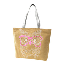 Casual women bag Lady Owl Printing Canvas Shoulder Shopping hbags Bag Travel Bags Tote hbag women bags bolsas ILML