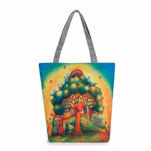 Casual women bag Owl Painting Canvas hbags Shoulder Shopping Bag Travel Bags Tote hbag women bags bolsas ILML