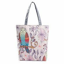 Casual women bag Owl Printed Cat hbags Shoulder Shopping Bag Travel Bags Canvas Tote hbag women bags bolsas ILML