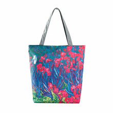 Casual women bag Painting Flowers Canvas hbags Shoulder Shopping Bag Travel Bags Tote hbag women bags bolsas ILML
