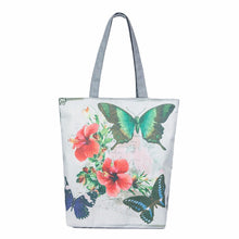 Casual women bag butterfly Printed Canvas hbags Shoulder Shopping Bag Travel Bags Tote hbag women bags bolsas ILML