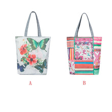 Casual women bag butterfly Printed Canvas hbags Shoulder Shopping Bag Travel Bags Tote hbag women bags bolsas ILML
