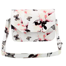 Charm Leather Women Messenger Bags Shell Shaped Crossbody multi-function Mini Bag With Flower Butterfly Printed Shoulder Bags ILML