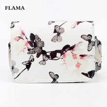 Charm Leather Women Messenger Bags Shell Shaped Crossbody multi-function Mini Bag With Flower Butterfly Printed Shoulder Bags ILML