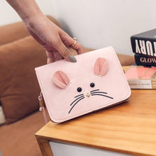 Charm Satchel Women Hbags mouse small square bag PU Leather Crossbody Shoulder Bags Messenger Bags Sac Casual Bolsos Mujer ILML