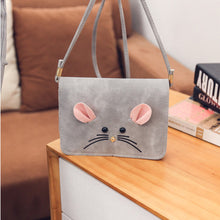 Charm Satchel Women Hbags mouse small square bag PU Leather Crossbody Shoulder Bags Messenger Bags Sac Casual Bolsos Mujer ILML